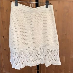 Athletes crochet beige skirt size M